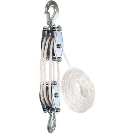 Palan leger a corde levee 180 kg Corde légère incluse, manœuvre simple et rapide (1/5)