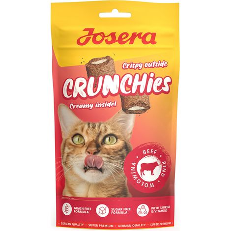 Josera Crunchies de Ternera - Snacks Crujientes con Carne de Ternera - 60 g