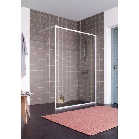 Paroi de douche ouverte Atout 3 Leda - Verre transparent - 90 cm (1/3)