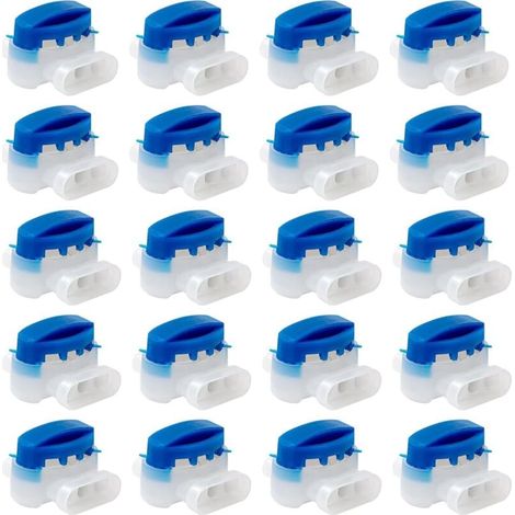 20 Pièces Connecteurs Étanches Câble Robot Tondeuse Remplis Résine Extension Réparation Jardin Extérieur Sans Dénudage (1/4)