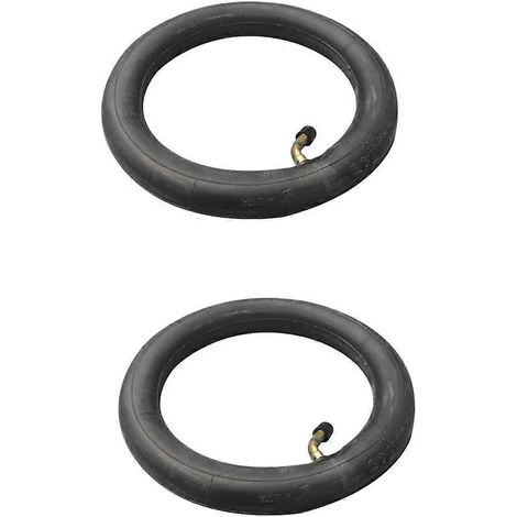 Lot de 2 chambres à air 8 pouces (8 x 1 1/4 po) avec valve coudée, compatibles avec les scooters électriques/à essence pliables en A. (1/5)