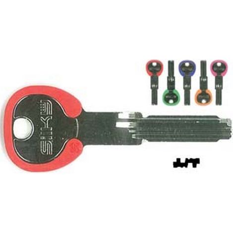 5PZ chiavi punzonate cilindri 6+7 spine cs70dz cs70dz silky 5 colori assortiti