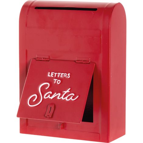 Cassetta Postale Lettere Per Babbo Natale Decorativa Rossa Modello Red (1/4)