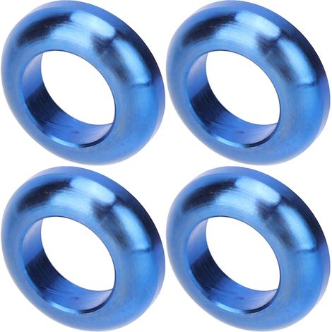 4 Pièces Vis Titane M6 Bleu pour Freins VTT, Entretoises et Joints d'Étrier de Frein (1/5)