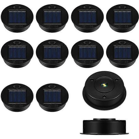 12-pack reservdelar till solcellslampor, reservdelar till solcellslampor, vattentät LED-solpanelslampa (1/5)