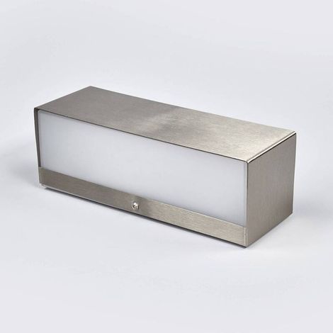 [NEUWERTIG] B-Ware Lindby LED-Außenwandleuchte Alicja Wandleuchte Außenlampe Lampe 4,8 W Edelstahl (1/2)