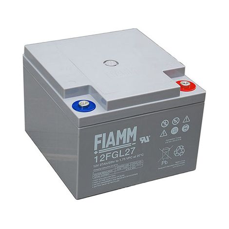 FIAMM 12FGL27 Longlife AGM Bleiakku 12V 27Ah M5-Innengewinde