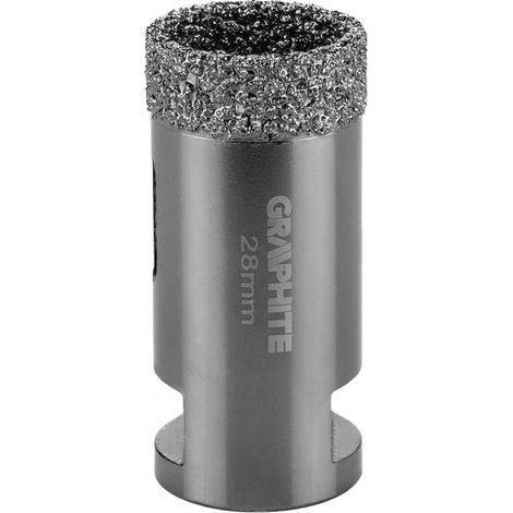 Diamantbohrkrone graphite 28 mm metallisch (1/3)