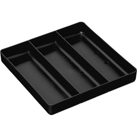 Plateau de rangement pour garage, noir, 3 compartiments (1/5)
