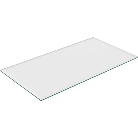 Plaque en verre de sécurité trempé, pour table et cheminée, rectangulaire, 120x65 cm, 8 mm, transparente (1/5)