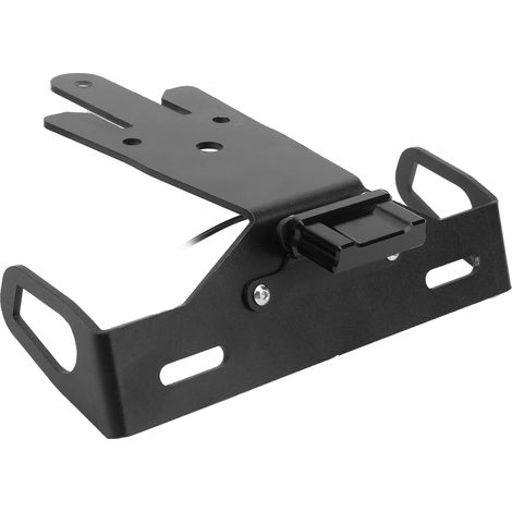 Support de plaque d'immatriculation moto avec éclairage LED compatible avec Kawasaki ER-6N/F 2012-2015 (1/5)