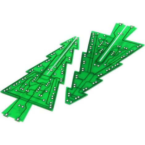 Kit de fabrication de sapin de Noël : sapin de Noël en acrylique lumineux LED coloré et facile à monter, avec module d'apprentissage électronique et musique. (1/5)