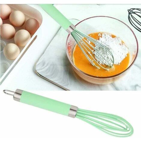 Mini Sili Cone Whisk 9.6 Inch Manual Egg Beater Blender Mixer for Kitchen-Fei Yu (1/3)