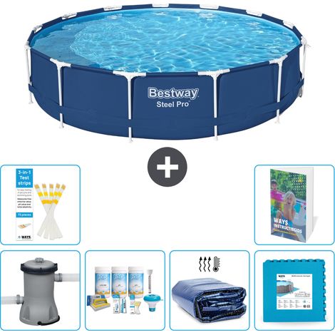Bestway Piscina Bestway Steel Pro Rotonda - 396x84 cm - 7-pezzi  S188 (1/5)