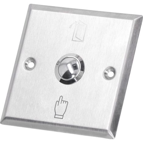 Bouton de sortie, interrupteur d'ouverture de porte en acier inoxydable pour système de contrôle d'accès.