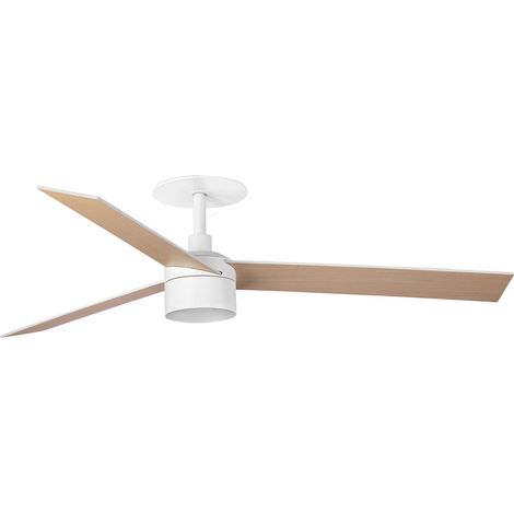 Faro Rudder Ventilateur de plafond encastré Rudder 132 cm TEK LED blanc mat, pales en bois de frêne 3000K, 3 pales réversibles (1/2)