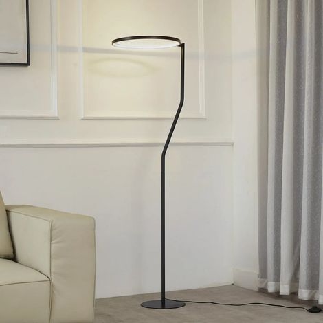[GEBRAUCHT] B-Ware Lindby Led Stehleuchte Standlampe Rayon Led Schwarz Metall Höhe 1503 Cm