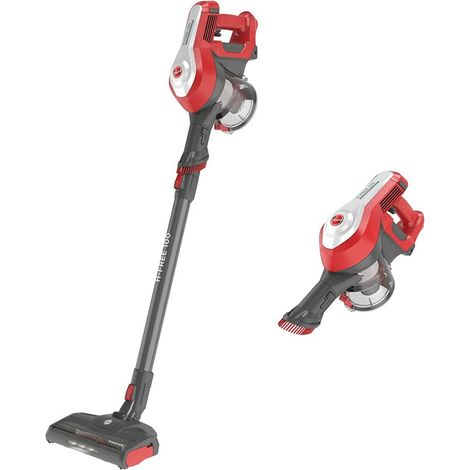 Hoover HF122RH 011 Scopa Elettrica senza Sacchetto 0,9 L 170 W Rosso Argento (1/5)