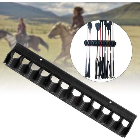 Whip Rack Organizer Hanger Tack om Holds 11 Trucks Floats Bracket For Horse Stables Multifunctional Crop Holder Accessories Wall Mounted Equipment Storage (1/5)