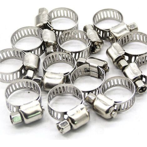 QORVA
-Colliers de Serrage en Acier Inoxydable Colliers de Serrage - Réglable 13-19 Mm pour Les Conduites de Carburant Pipes en Caoutchouc Clips Fixes..