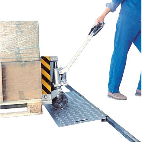 Rampa per transpallet : piccoli dislivelli - Lunghezza 500mm/ Larghezza 1250mm - Portata max 3000kg - SB100