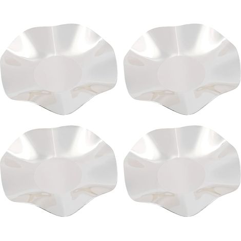 4-Piece Decorative Metal Jewelry Tray (SILVER) (1/5)