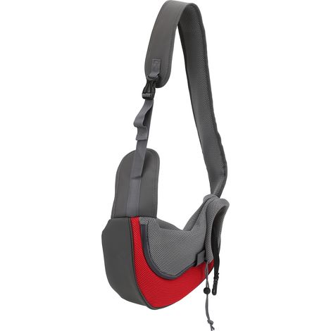 Sac de transport pour chiot en tissu Oxford respirant, en maille, avec sangle réglable, résistant à l'usure et durable. (1/5)