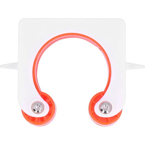 Support de fixation vélo Originality, accessoire de rangement pour vélo, accroche murale extérieur intérieur, orange, 8x8x4cm (1/5)