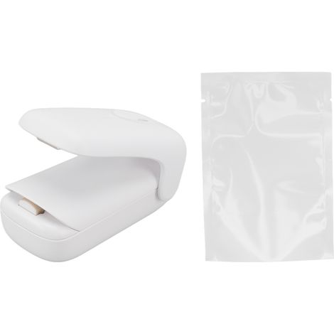 Scelleuse de sacs 2 en 1 portable avec couteau de poche - Machine à sceller les aliments et snacks ABS (1/5)