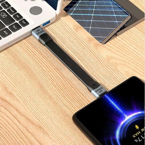 Câble de charge USB 4.0 USB-C vers USB-C, capacité de transfert de données de 40 Gbit/s, charge rapide de 100 W, vidéo 8K (1/4)