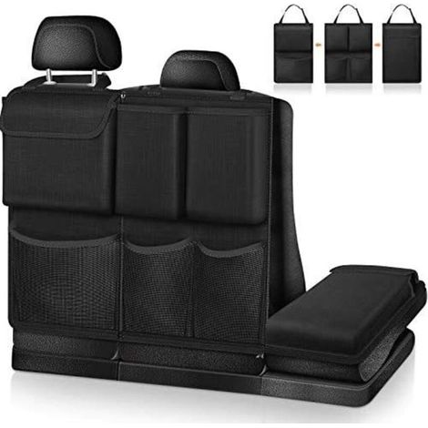 Organisateur de Voiture de Coffre (Noir)- Détachable Sac de Rangement Voiture Multipurpose Organisateur de Siège de Voiture Poche pour voiture accessoires interieur pour Jeep, SUV, Van (1/5)