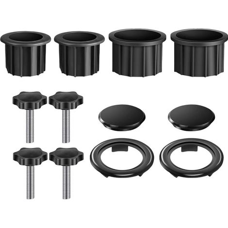 Anneaux adaptateurs de base de parasol 38 mm 48 mm Support de support pour meubles d'extérieur Noir (1/5)