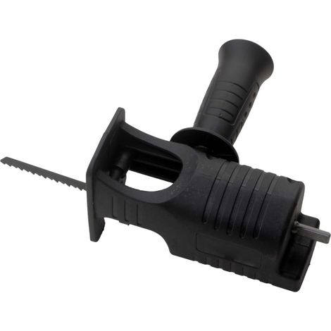 Adaptateur pour perceuse électrique vers scie, tête de conversion pour tronçonneuse, adaptateur pour scie alternative avec 3 lames et poignée amovible (1/5)