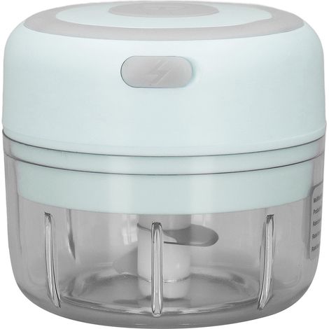 Mini hachoir à ail, lame en acier inoxydable de qualité alimentaire, puissant, rechargeable par USB, presse-ail électrique 100 ml (8,6 x 5,1 x 4,8 cm), vert (1/5)