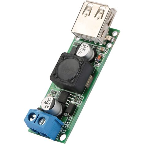 QC3.0 5V USB-Schnelllademodul, 6V-32V auf 5V Abwärtswandler für 12V/24V Kfz-Stromversorgung