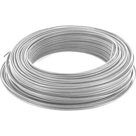 Fil électrique souple 1 mm² gris – Longueur 10 mètres – Isolé en PVC pour installations électriques flexibles (1/2)