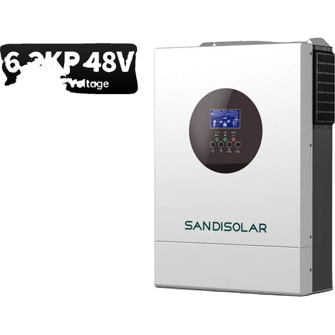 Inversor solar híbrido, doble salida, monitorización WiFi, SD-6.2KP-48V-WIFI, 220-240V (1/2)