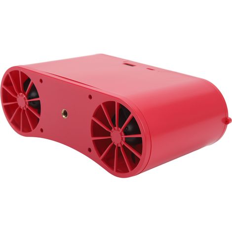 Mini-Hängeventilator, tragbarer Nackenventilator, tragbare Klimaanlage für den Außenbereich mit Kabel, rot/rosa, 20.000 mAh (1/5)