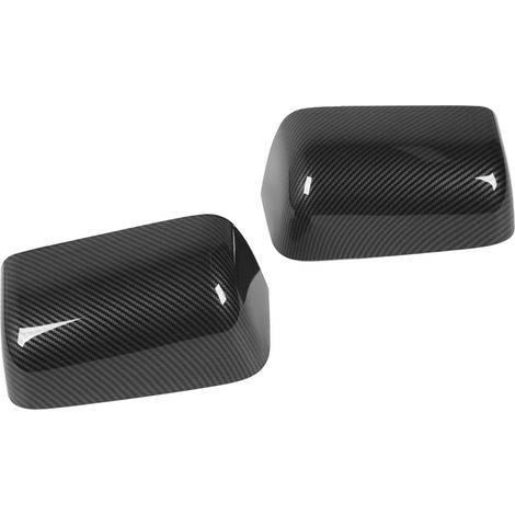 Set mit 2 kratzfesten Außenspiegelkappen in Carbonfaser-Optik (links und rechts) für F-450 und F-550 Pickup-Trucks. (1/5)