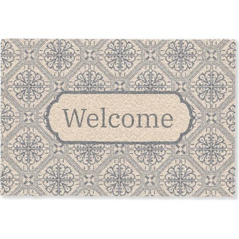 PAILLASSON Welcome - Classic - Gris 60x40 cm (1/5)