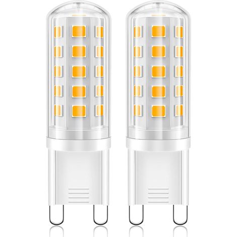 2pcs - Ampoule Led G9 - Lumière Blanc Chaud - 410 Lumens Non Dimmable Pour Lustre Et Applique Murale - 2700k - 1,55x5,1cm (1/5)