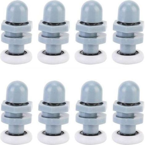 Roulette Porte Coulissante Douche, Rouleau de Porte de Douche, Coureurs de Porte Douche Coulissant Piste Roulement Salle Bains pour Pièces de Fixation De Pièces De Rechange(20mm) (1/5)