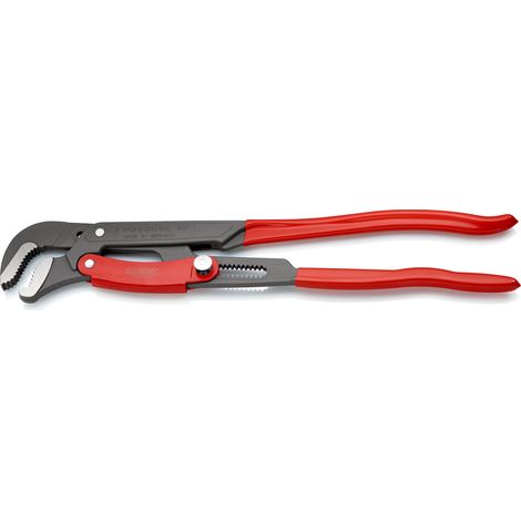 KNIPEX 83 61 020 Giratubi con ganasce ad "S" con regolazione rapida rivestiti in resina sintetica verniciata a polvere grigio 560 mm