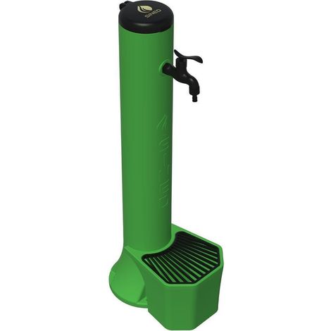 Kit De Fuente De Exterior Sined Triton y Cubo De 5 Litros De Polietileno Hd Verde