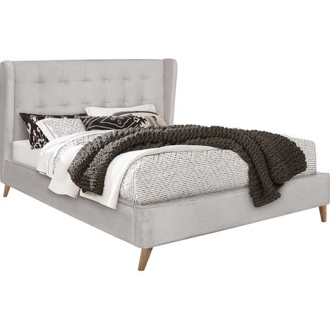 Cama Houston 1706, Beige, Doble, 160x200, Tapiz, Somieres, 172x219x113cm