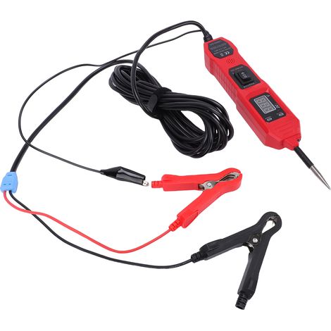 Tester per circuiti automobilistici da 3,5-36 V CC, tensione di alimentazione per auto, continuità con schermo LCD, cavo da 4,5 m, doppia torcia per impianti elettrici di veicoli. (1/5)