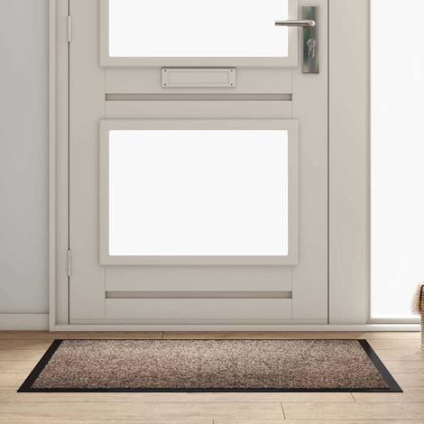 Fußmatte Beige 120 x 80 x 1,2 cm Teddystoff