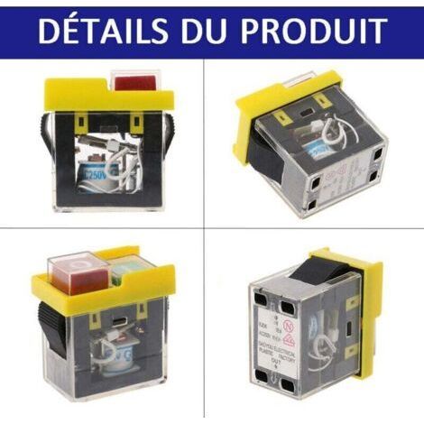 KJD6 5E4 250V waterproof electromagnetic switch magnetic start button power off protection self-locking switch KJD20 (1/3)