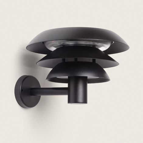 Applique da Parete per Esterni Solare LED 1,5W Alluminio Biel Nero (1/5)