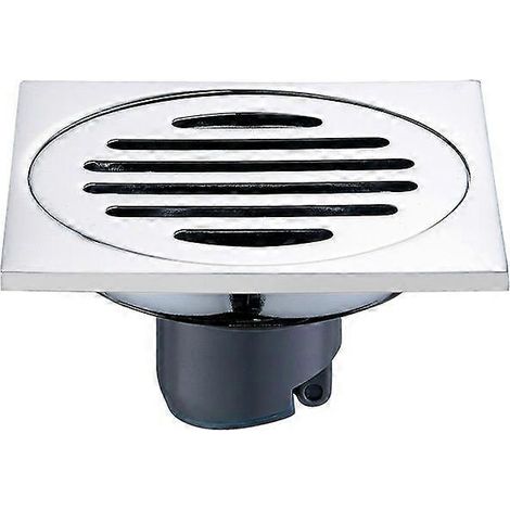 Siphon de sol désodorisant en acier inoxydable, adapté aux salles de bains et aux toilettes (type E, 4 cm, couleur claire). (1/3)